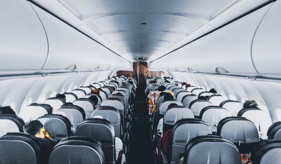 interior de un avion